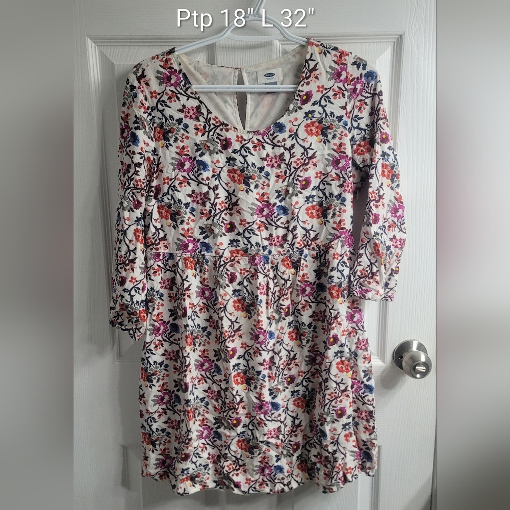 #478 Old Navy Floral Dress sz S - Picture 1 of 4